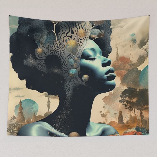 Item preview, Afrofuturism Art designed and sold by MidJourneymen.