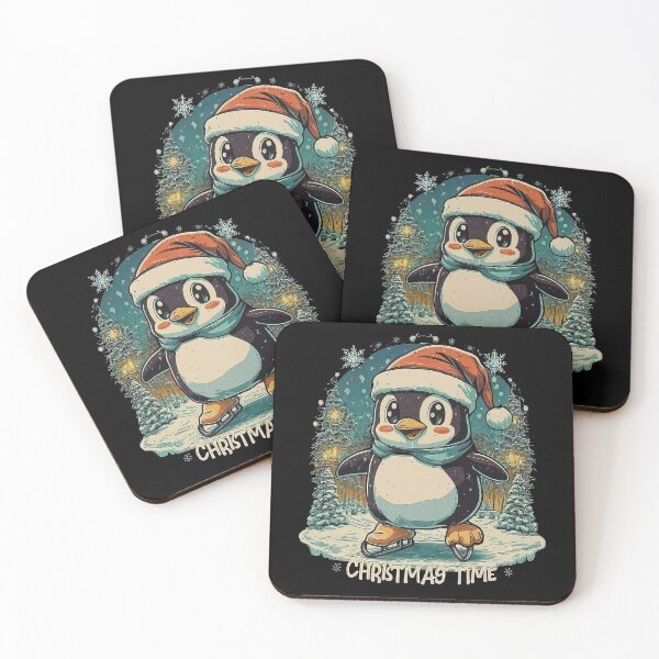 Item preview, Cute Christmas Penguin Ice Skating designed and sold by MindSmith.