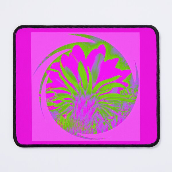 Item preview, Whimsical abstract neon Pink Cactus flower by Iritof designed and sold by iritof.
