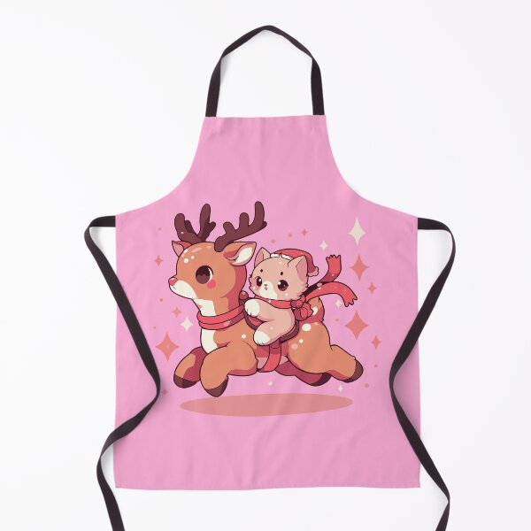 Item preview, Cute Kitten on a Christmas Reindeer Design - Funny Animal Christmas Art designed and sold by BubbleCrumbs.