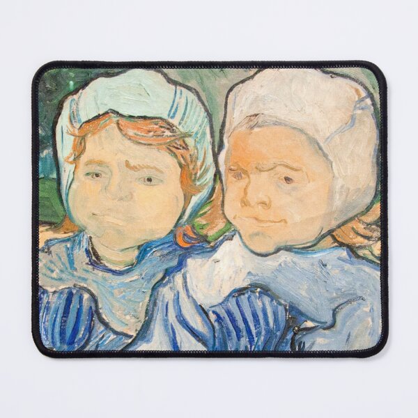 Item preview, Vincent van gogh, deux fillettes 1890 designed and sold by aestheticQuo.