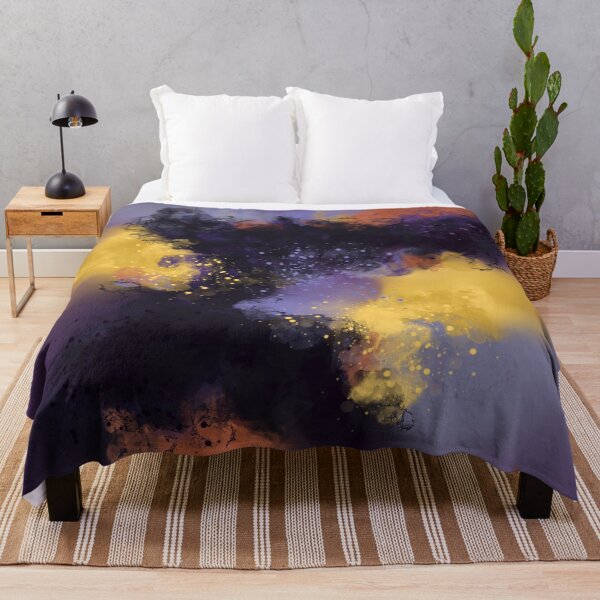 Item preview, Hysteria - Purple Yellow Orange Burnt Sienna Abstract designed and sold by Joey Santiago.