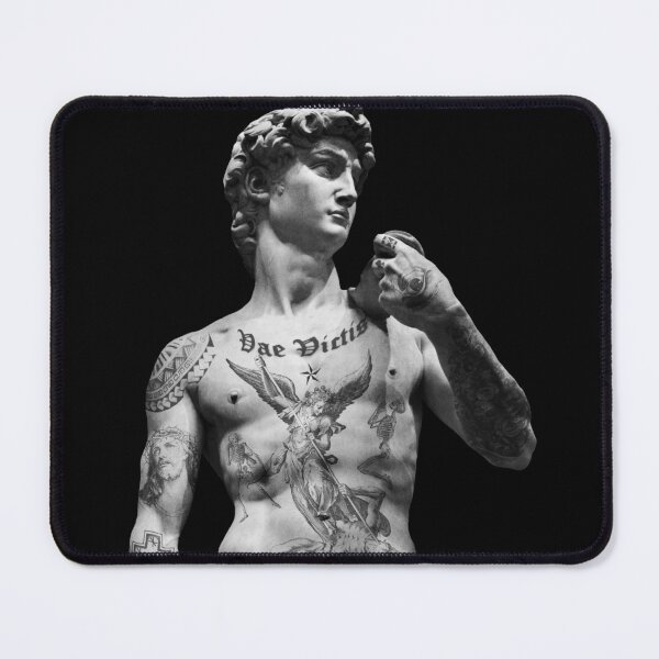 Item preview, Tattooed David Body Statue - Michelangelo's Tattooed Statue Of David  designed and sold by MadeByRobots.
