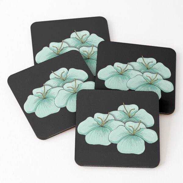 Item preview, Cartoon Mint Floral designed and sold by MadeByGeeClowes.