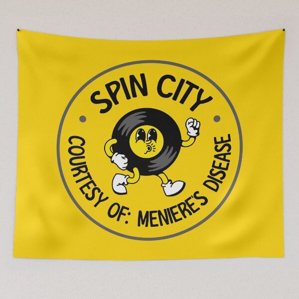 Item preview, Spin City - Meniere's Disease Awareness designed and sold by Picket Club.