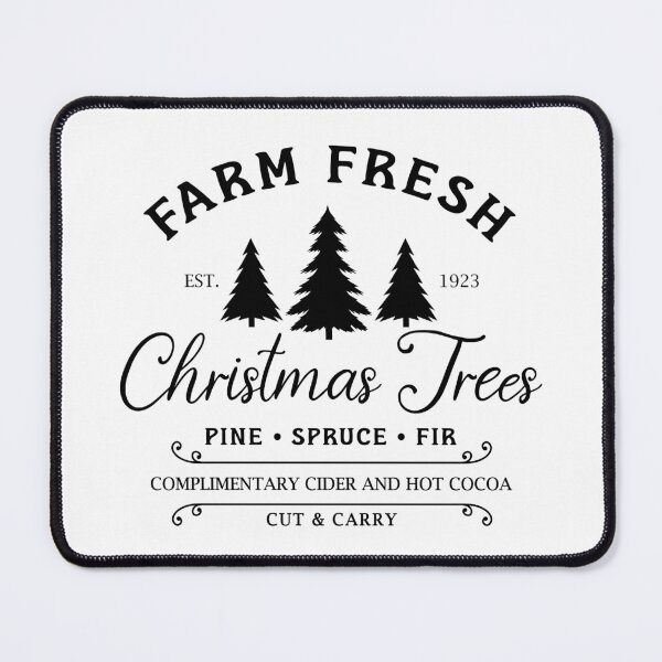 Item preview, Farm Fresh Christmas Trees Design in black designed and sold by Susan-Marie220.