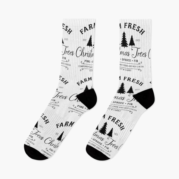 Item preview, Farm Fresh Christmas Trees Design in black designed and sold by Susan-Marie220.