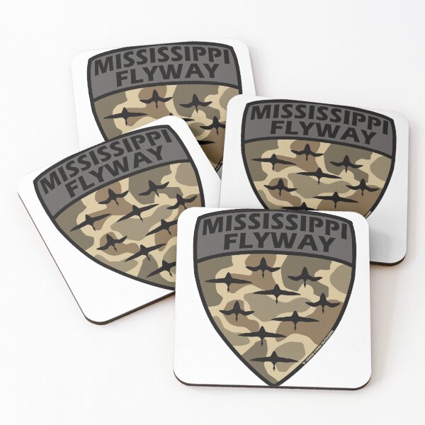 Item preview, Mississippi Flyway Waterfowl Shield, Old School Camo designed and sold by CraneCreek.
