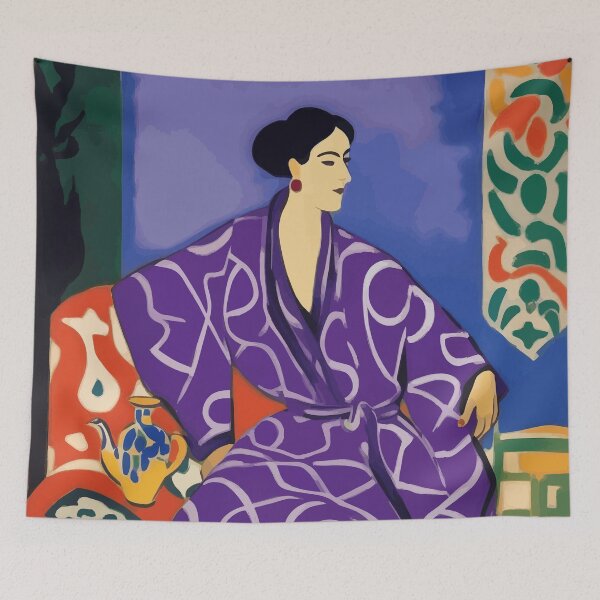 Item preview, Woman in a Purple Robe After Matisse designed and sold by Vicky Brago-Mitchell®.
