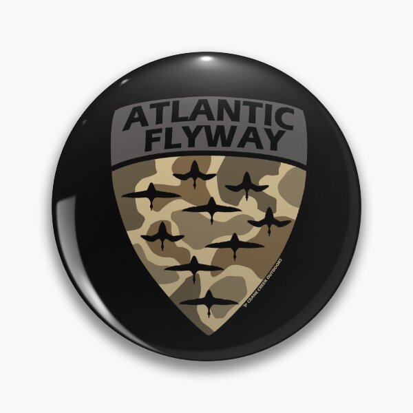 Item preview, Atlantic Flyway Waterfowl Shield, Old School Camo designed and sold by CraneCreek.
