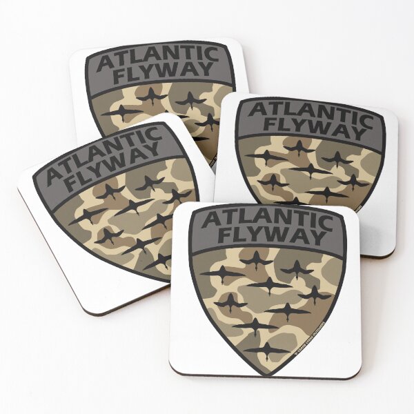 Item preview, Atlantic Flyway Waterfowl Shield, Old School Camo designed and sold by CraneCreek.