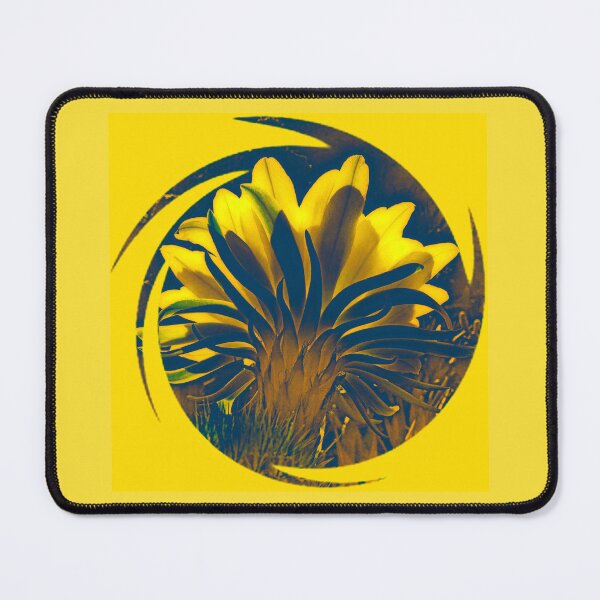 Item preview, Whimsical abstract neon Yellow Cactus flower by Iritof designed and sold by iritof.