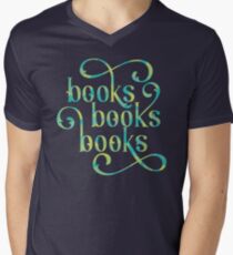 Books Books Books Men's V-Neck T-Shirt