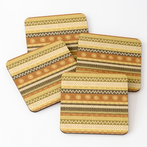 Item preview, Tribal Gold Stripe and Chevron designed and sold by SpiceTree.