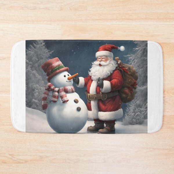 Item preview, Santa Claus with snowman designed and sold by Veremis.