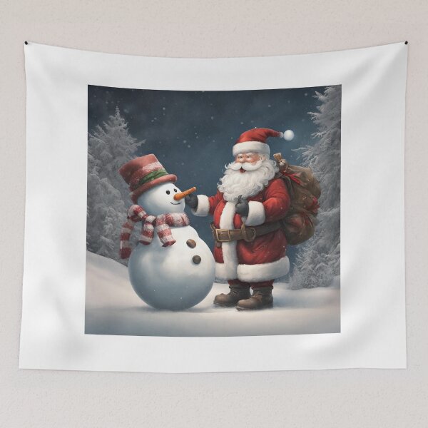 Item preview, Santa Claus with snowman designed and sold by Veremis.