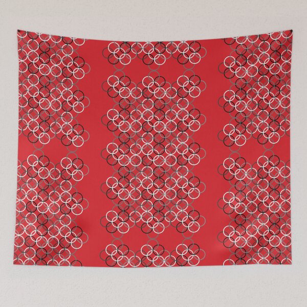 Item preview, Black and White Circlets Red designed and sold by Bellewood222.