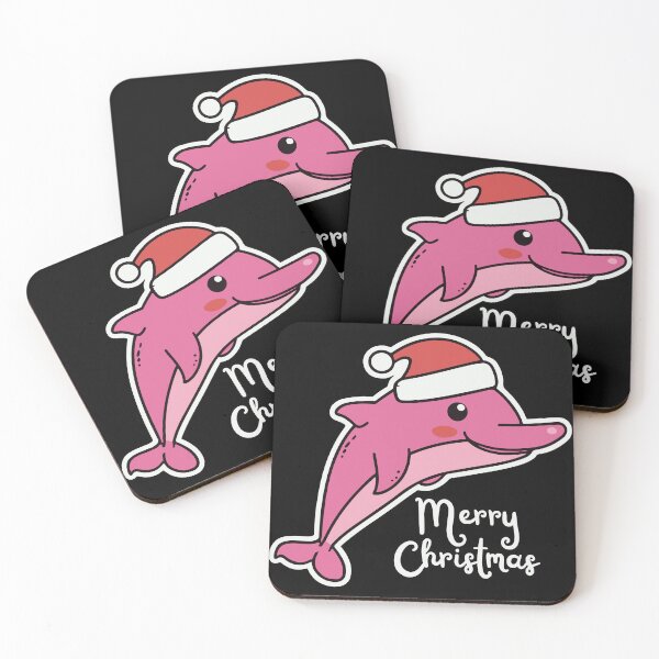 Item preview, river pink dolphin river xmas designed and sold by The  Knick Knack Nook.
