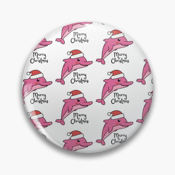 Item preview, river pink dolphin river xmas designed and sold by The  Knick Knack Nook.