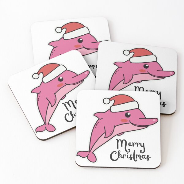 Item preview, river pink dolphin river xmas designed and sold by The  Knick Knack Nook.