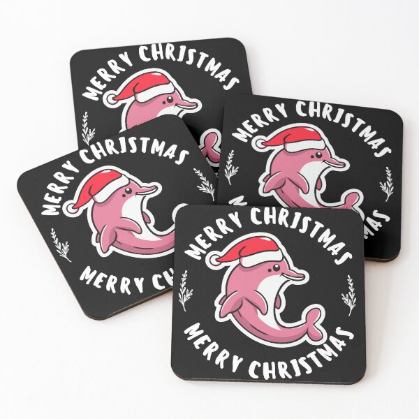 Item preview, river pink dolphin river xmas designed and sold by The  Knick Knack Nook.