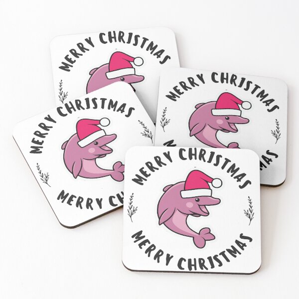 Item preview, river pink dolphin river xmas designed and sold by The  Knick Knack Nook.