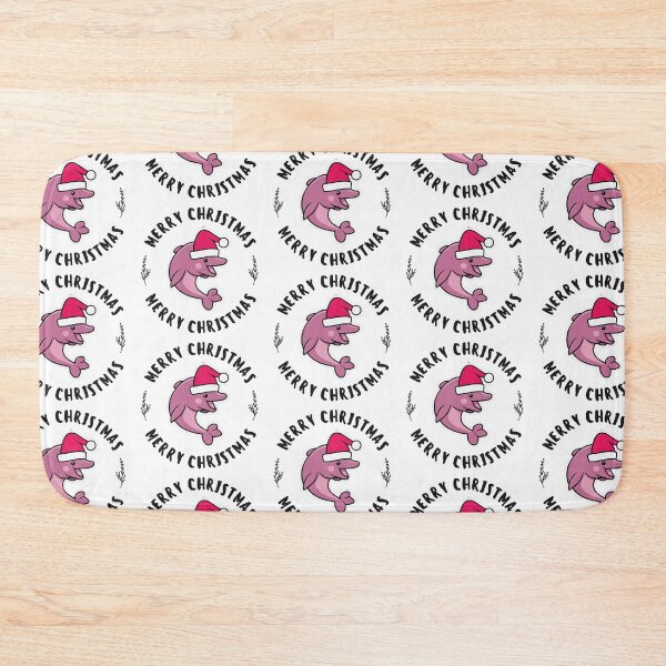 Item preview, river pink dolphin river xmas designed and sold by The  Knick Knack Nook.