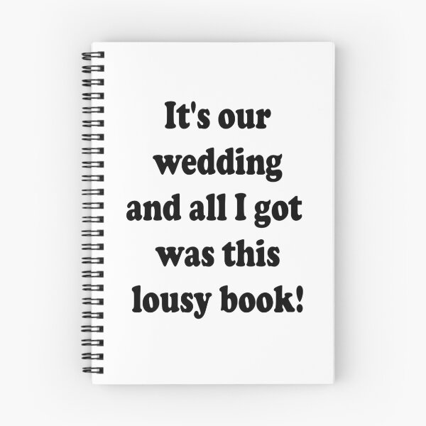 Item preview, Lousy Wedding Book designed and sold by RocketSur950.