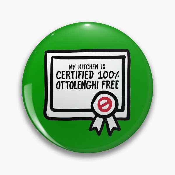 Item preview, Certified Ottolenghi Free designed and sold by Peter Fyfe's Squalid Little Merch Shop.