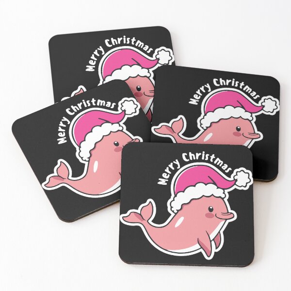Item preview, river pink dolphin river xmas designed and sold by The  Knick Knack Nook.