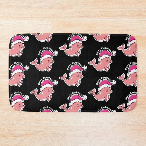 Item preview, river pink dolphin river xmas designed and sold by The  Knick Knack Nook.