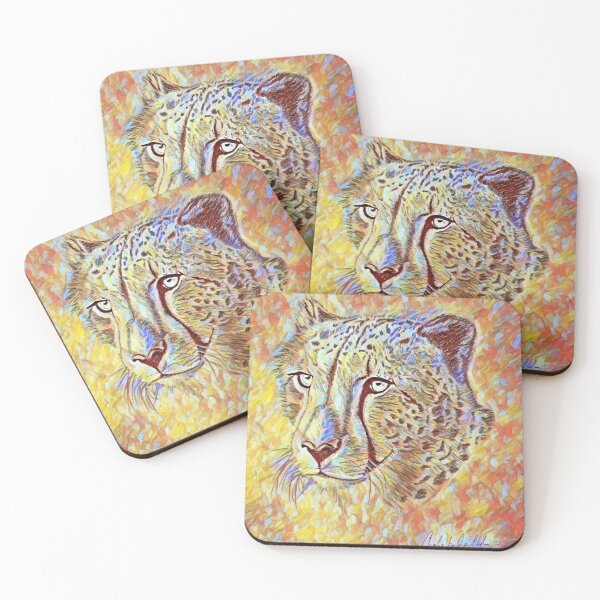 Item preview, Vibrant Cheetah portrait designed and sold by charlievg.