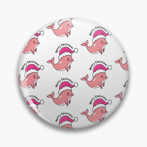 Item preview, river pink dolphin river xmas designed and sold by The  Knick Knack Nook.