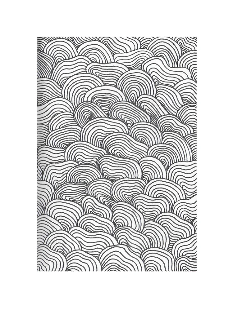Thumbnail 4 of 4, Boxy T-Shirt, Wave Line Pattern designed and sold by SickChickDesign.