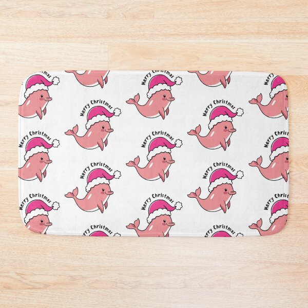 Item preview, river pink dolphin river xmas designed and sold by The  Knick Knack Nook.