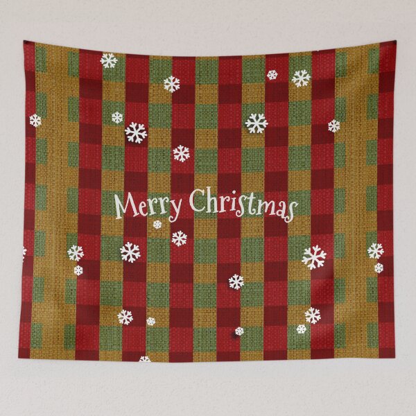 Item preview, Merry Christmas - Scandinavian Yule Checkered Contemporary Design designed and sold by CottonGarb.