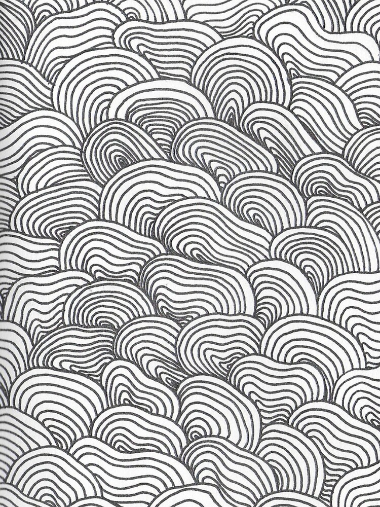 Thumbnail 4 of 4, iPhone Case, Wave Line Pattern designed and sold by SickChickDesign.