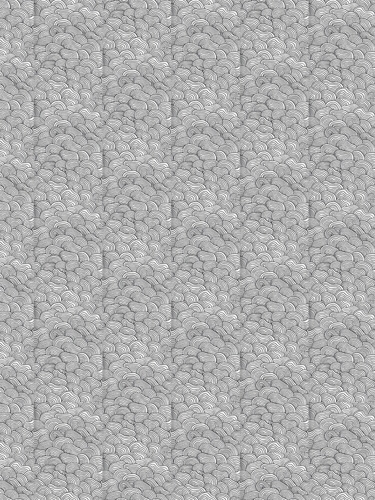 Thumbnail 3 of 3, Scarf, Wave Line Pattern designed and sold by SickChickDesign.