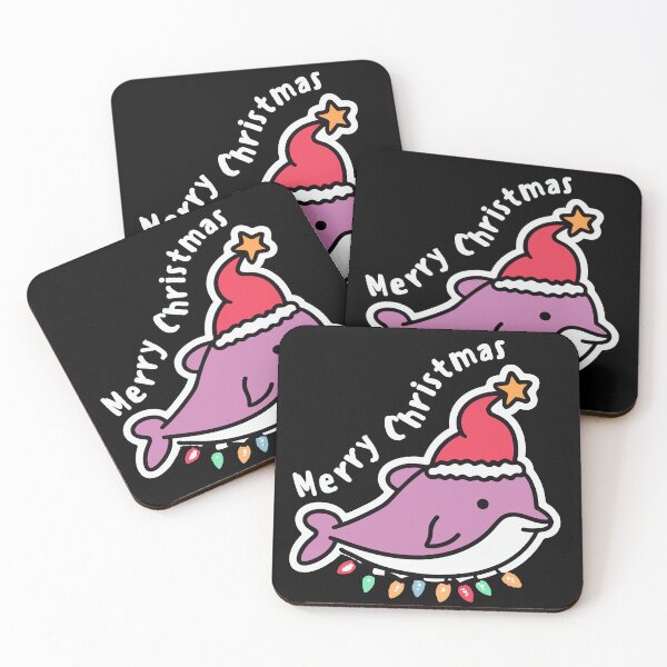 Item preview, river pink dolphin christmas designed and sold by The  Knick Knack Nook.