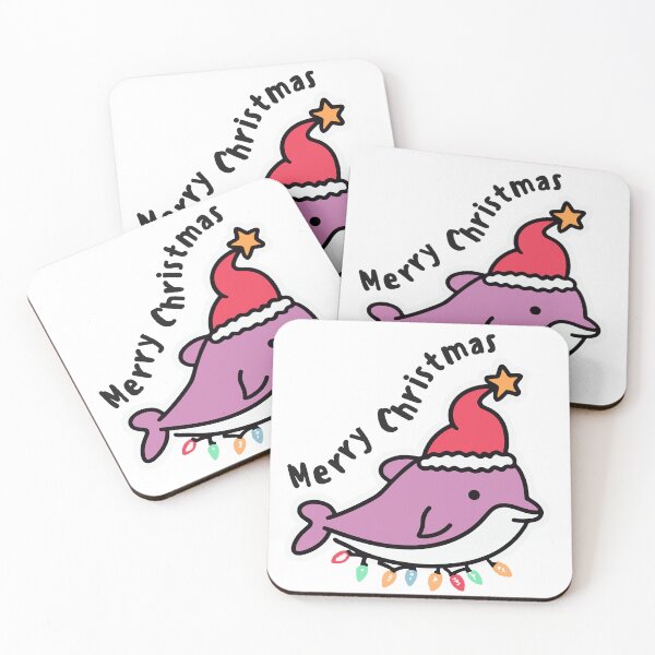 Item preview, river pink dolphin christmas designed and sold by The  Knick Knack Nook.