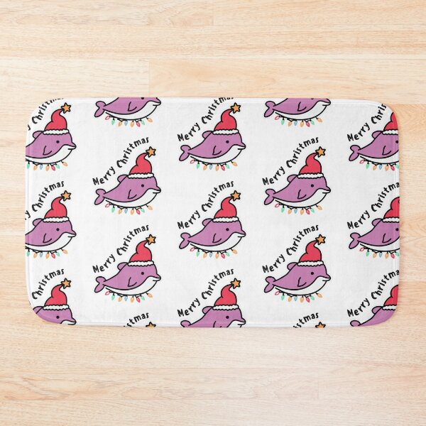 Item preview, river pink dolphin christmas designed and sold by The  Knick Knack Nook.