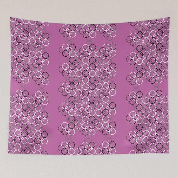 Item preview, Black and White Circlets Magenta designed and sold by Bellewood222.