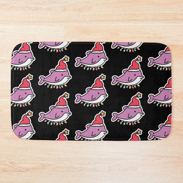 Item preview, river pink dolphin river xmas designed and sold by The  Knick Knack Nook.