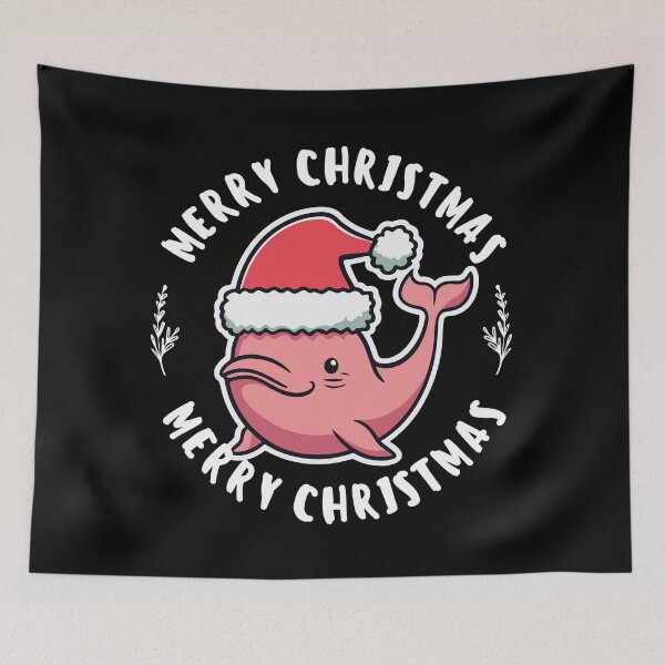 Item preview, river pink dolphin christmas designed and sold by The  Knick Knack Nook.