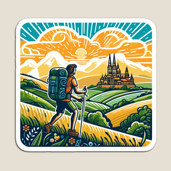 Artikel-Vorschau von El Camino ¡BUEN CAMINO! Camino de Santiago – Hemd, Mütze, Knopf, Anstecknadel, Aufkleber usw, designt und verkauft von cloudhiker.