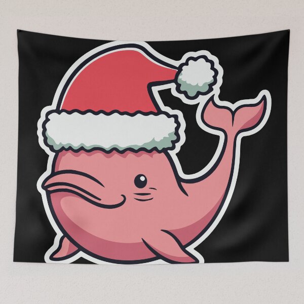 Item preview, river pink dolphin river xmas designed and sold by The  Knick Knack Nook.