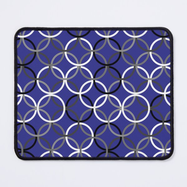 Item preview, Black and White Circlets Blue designed and sold by Bellewood222.