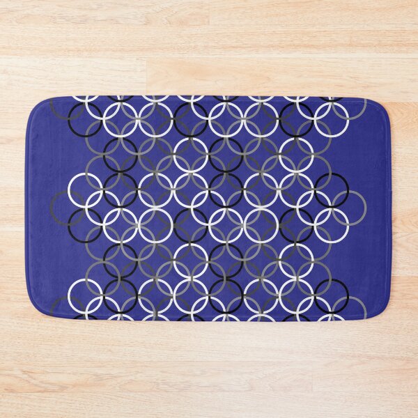 Item preview, Black and White Circlets Blue designed and sold by Bellewood222.