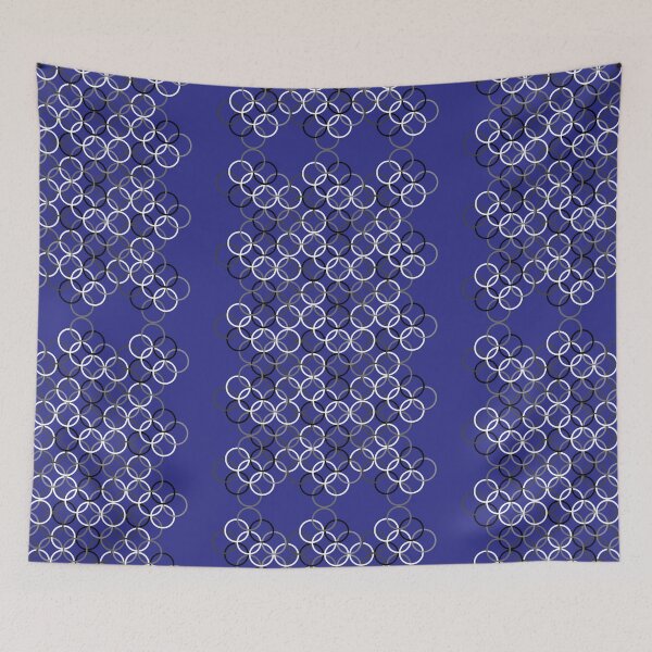 Item preview, Black and White Circlets Blue designed and sold by Bellewood222.