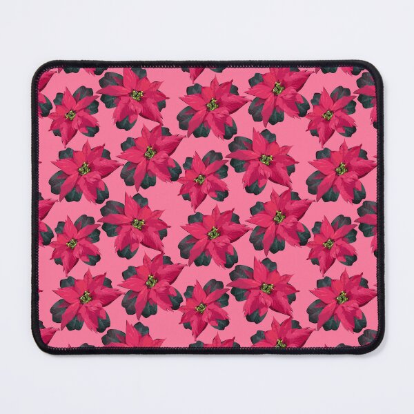 Item preview, Poinsettias on Blush Halfdrop 5748 designed and sold by Art in My Loft.